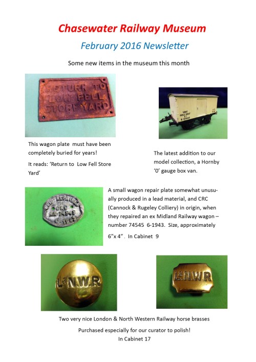 February 2016 Newsletter